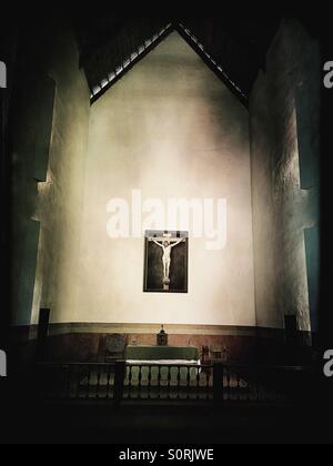 Church at Mission San Luis in Tallahassee, Florida Stock Photo