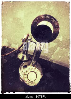 Old telephone Stock Photo