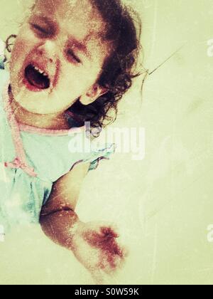 Toddler tantrum Stock Photo
