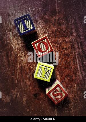 Toy bricks Stock Photo