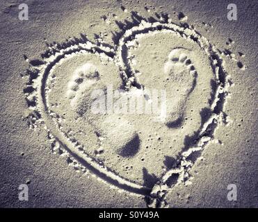 Don't step on my heart Stock Photo