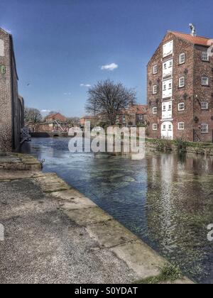 River Head Driffield Stock Photo - Alamy