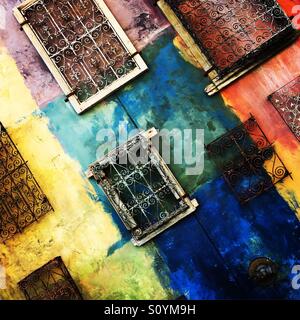 Fence art in San Jose, California Stock Photo