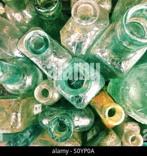 Glass bottles Stock Photo