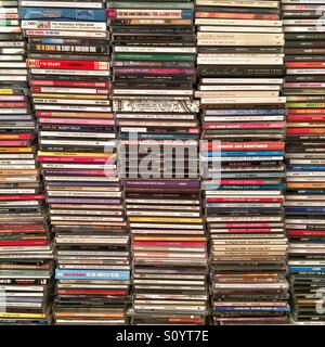 CD collection Stock Photo