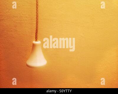 Bathroom electric light switch. Stock Photo