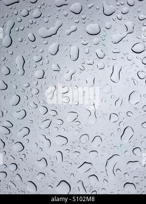 Raindrops on Window Stock Photo
