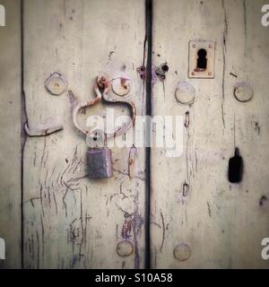 Under lock and key Stock Photo