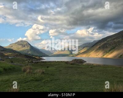 Wast water over looking the Mountains in the Lake District Stock Photo