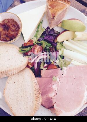 Ploughman's lunch Stock Photo