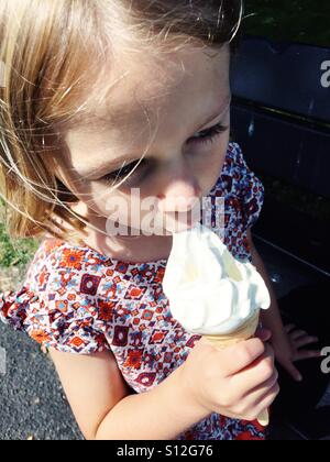 Top of the ice cream Stock Photo