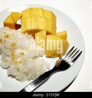 mango sticky rice Stock Photo