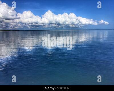 Storm rolling in over Darwin harbour. Northern Territory, Australia. Stock Photo