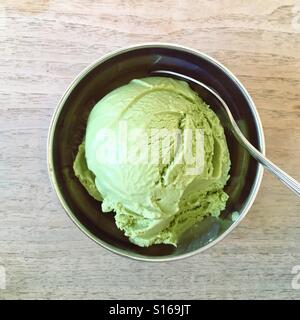 matcha ice cream Stock Photo