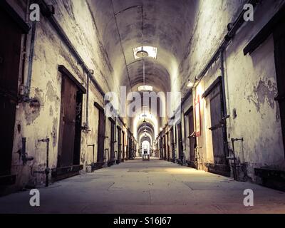 Eastern State Penitentiary Cell Block Stock Photo