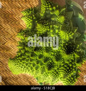 Romanesco broccoli cauliflower Stock Photo