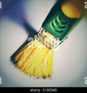 A single paint brush Stock Photo
