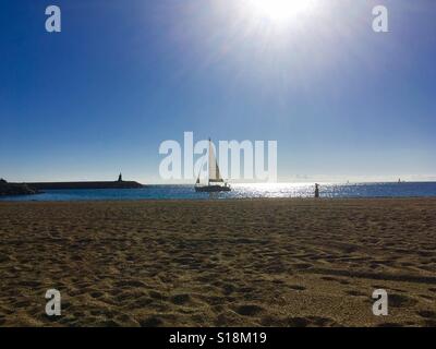 Beach of Aguadulce. Province of Almería. Southern Spain Stock Photo