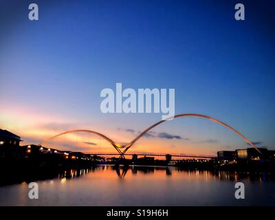 Infinity Bridge, Stockton on Tees, Cleveland. UK Stock Photo