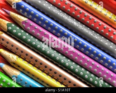 Colour pencils Stock Photo