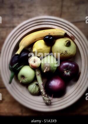 Fake fruit Stock Photo