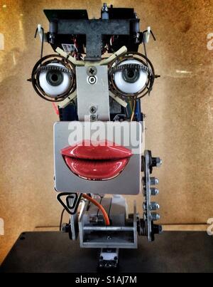 Funny robot head Stock Photo