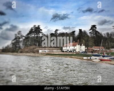 Ramsholt Arms public house, Suffolk, UK. Stock Photo