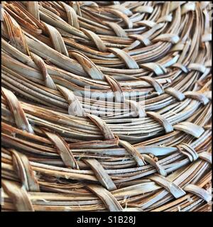 Close-up of woven placemat. Stock Photo
