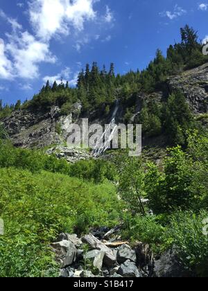 Hiking in the Pacific Northwest Stock Photo