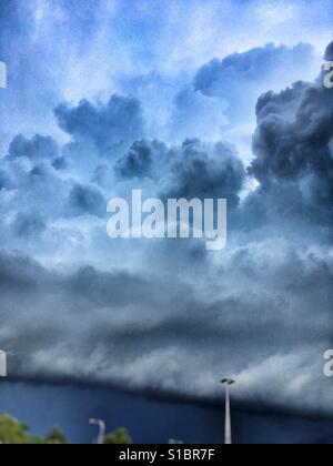 Storm rolling over Darwin in the Northern Territory of Australia. Stock Photo