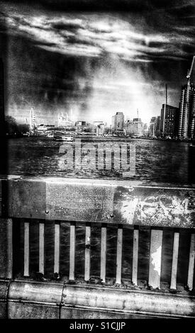London view from Vauxhall Bridge Stock Photo