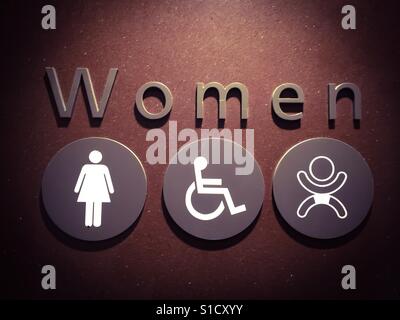 Women, wheelchair, baby Stock Photo