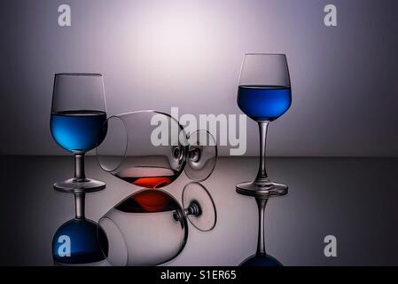 Wine Glasses in still life photography