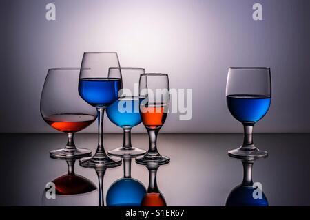 Wine glasses Stock Photo