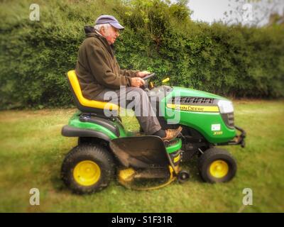John Deere lawnmower Stock Photo