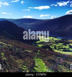 Looking down in to ennerdale valley Stock Photo