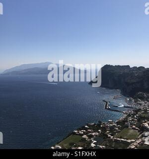 View from Villa San Michele, Capri, Italy. Stock Photo