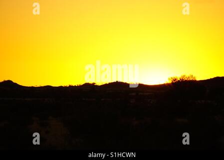 Sunset Titjikala, Alice Springs Australia. No two nights the same Stock Photo