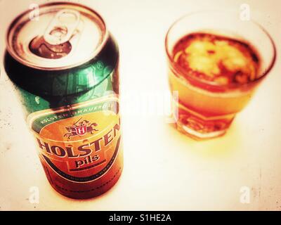Holstein Pils beer Stock Photo