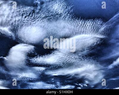 Abstract cloud pattern against a blue sky Stock Photo