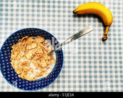 Kellogg's Special K breakfast cereal with banana Stock Photo