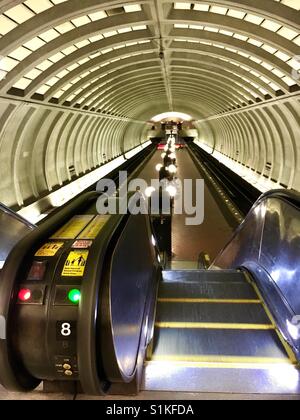 Metro station Washington DC Stock Photo