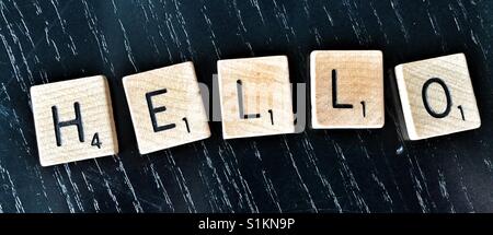 Hello. Stock Photo