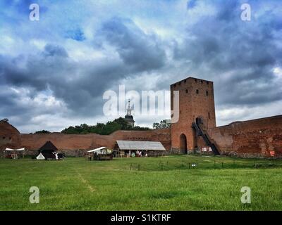Castle of the Masovian Dukes in Czersk, Masovian Voivodeship in Poland Stock Photo