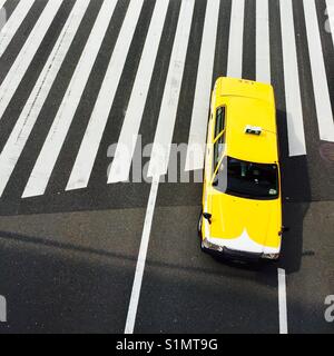 Yellow taxi Stock Photo