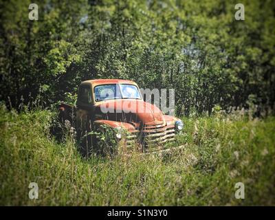 Old rusty Chevrolet Stock Photo