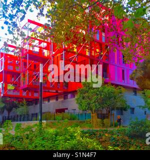 Modern building in Port Marianne, Montpellier France Stock Photo