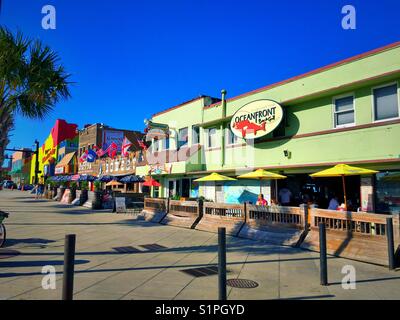 Oceanfront Bar & Grill Myrtle Beach Boardwalk SC USA Stock Photo - Alamy