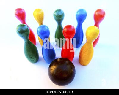 Bowling toy. Stock Photo