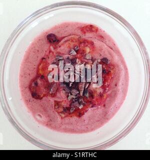 Healthy mixed fruit nice cream